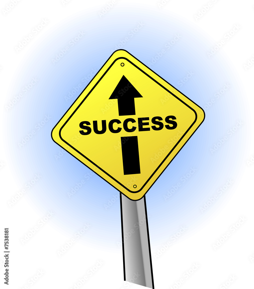 Business sign - success direction