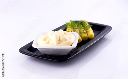 mayonnaise with corn