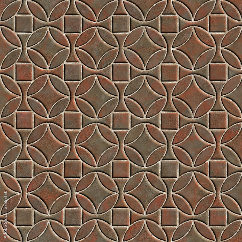 Seamless pattern of a stoned tile