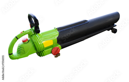 Leaf blower isolated on white background.