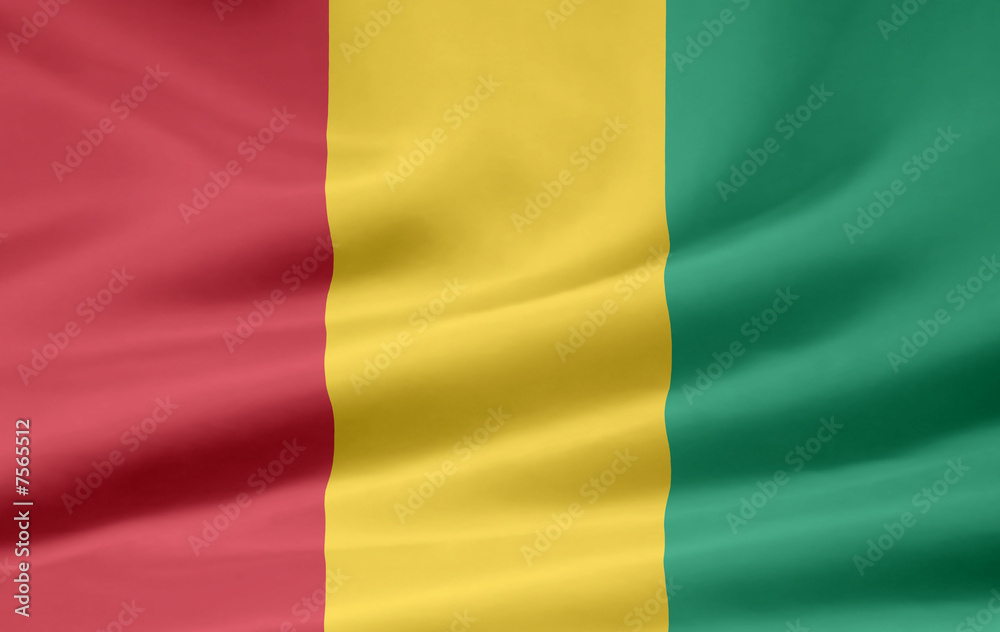 Obraz premium Guineische Flagge