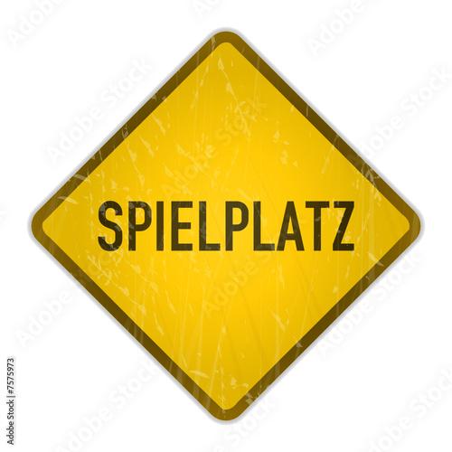 schild spielplatz