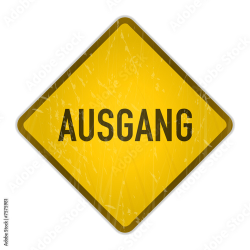 schild ausgang