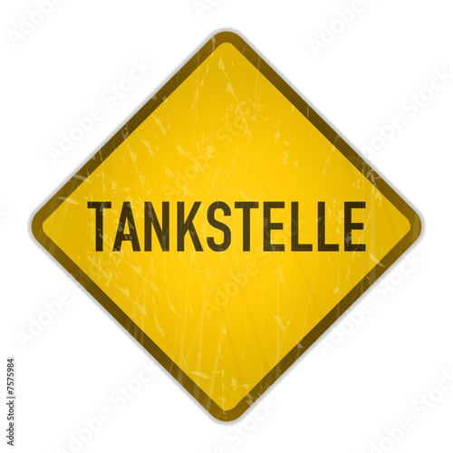 schild tankstelle