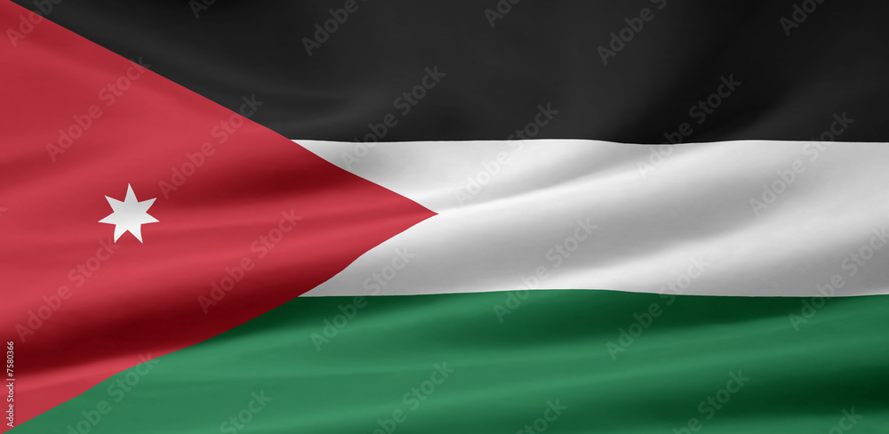 Jordanische Flagge Jordanische Flagge