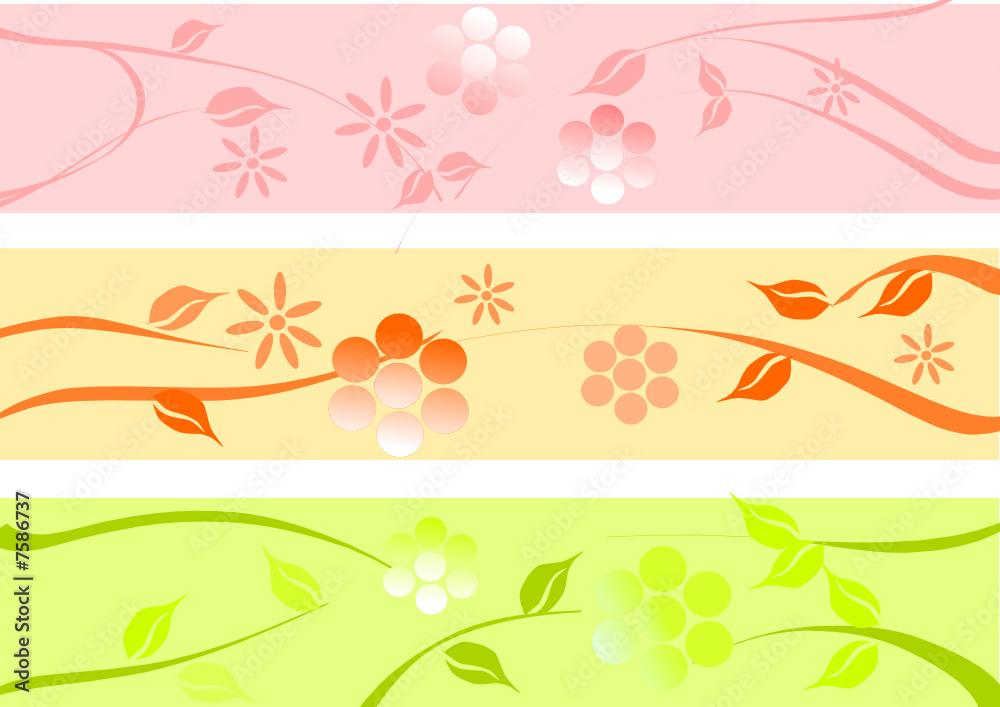 ornement floral pastel ornement floral pastel