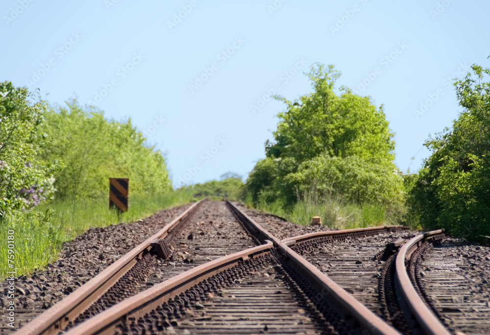 Naklejka premium Altes Bahngleis