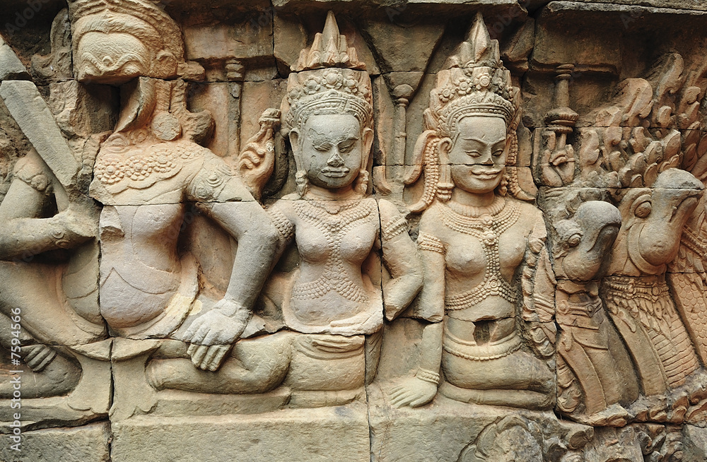 Cambodia; Angkor; leper king terrace