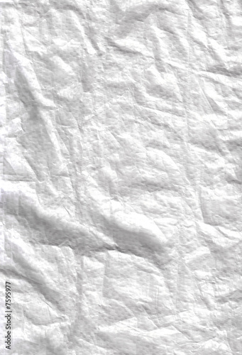 Crumpled White Fabric - Pattern   Background