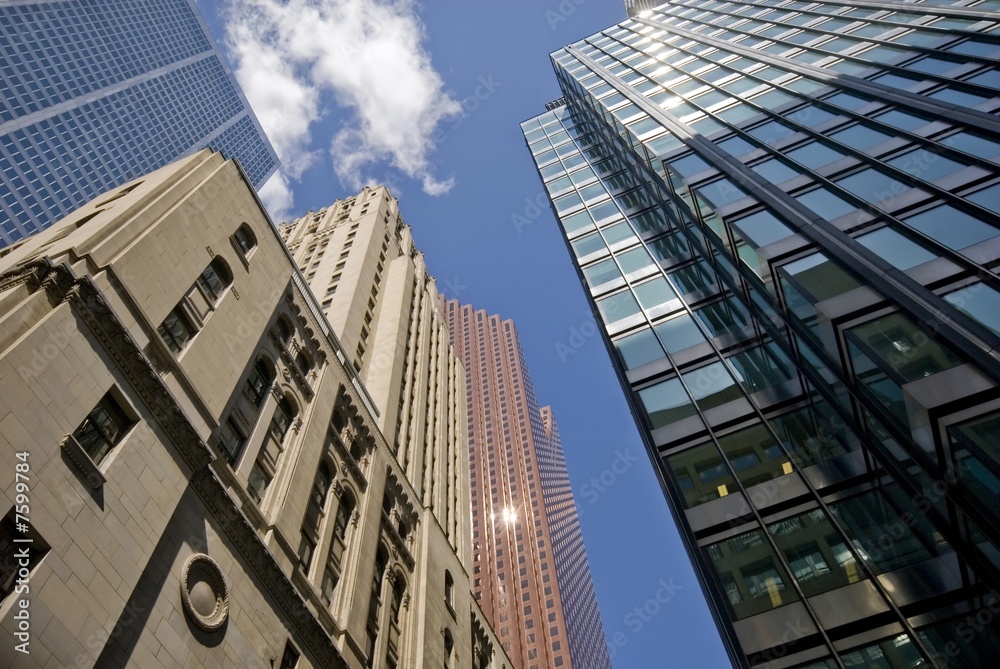 Obraz premium Old Skyscrapers and New