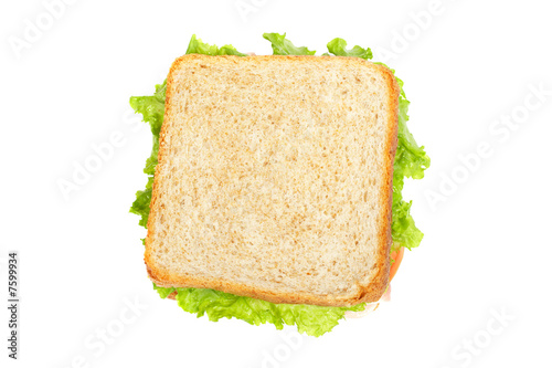 Healthy ham sandwich