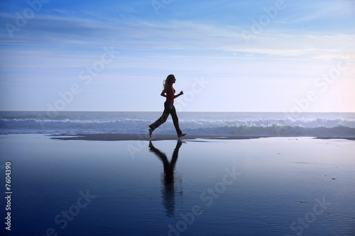 woman jogging