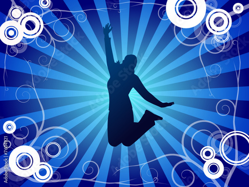 Girl jumping