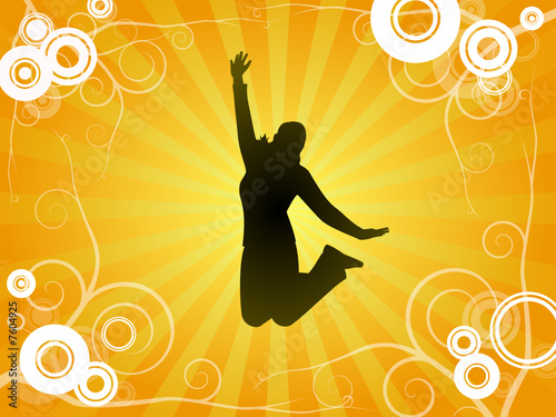 Girl jumping