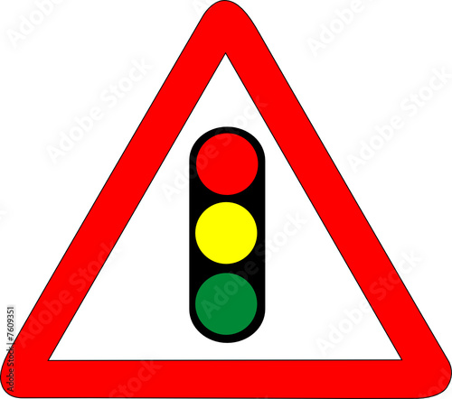 a0101 - Panneau danger FEUX TRICOLORES