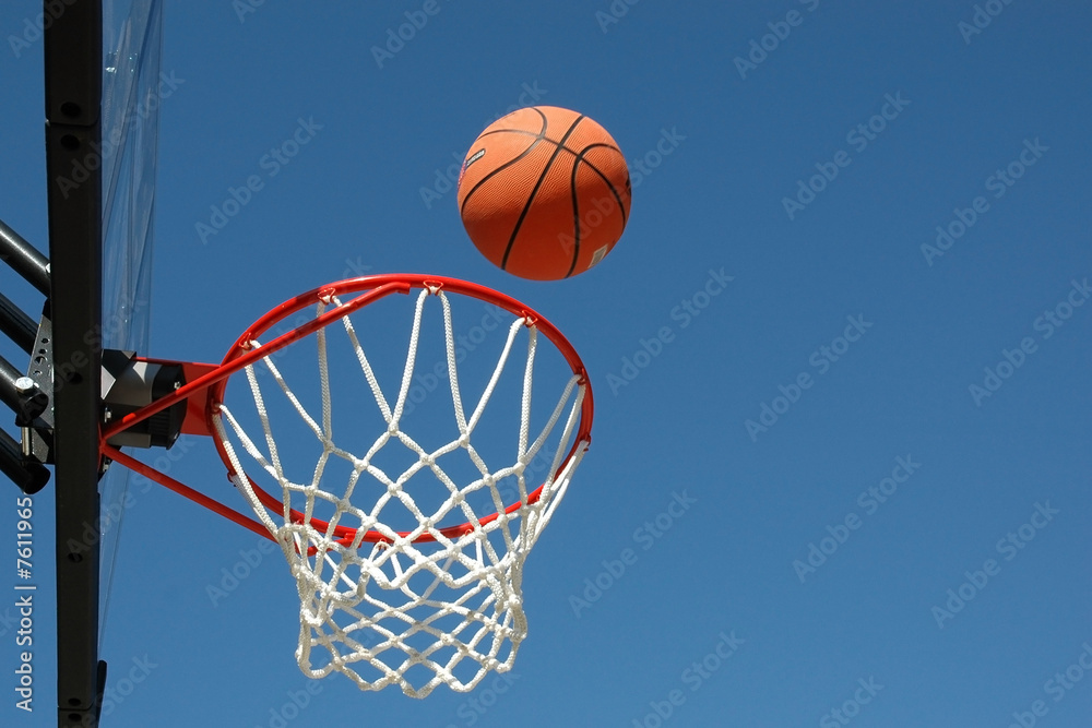Basketball in Mid Shot Basketball in Mid Shot