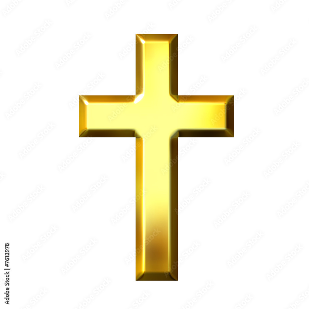 3D Golden Cross