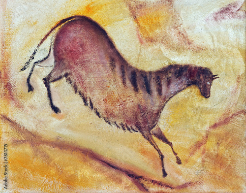 horse - cave painting photo