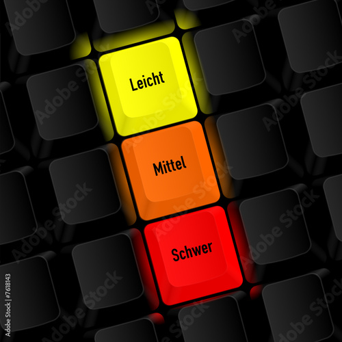 tasten leicht-mittel-schwer
