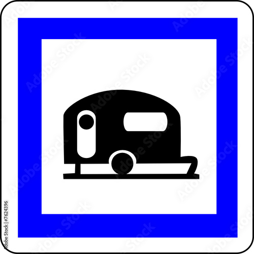 a0106 - Panneau information CARAVANING
