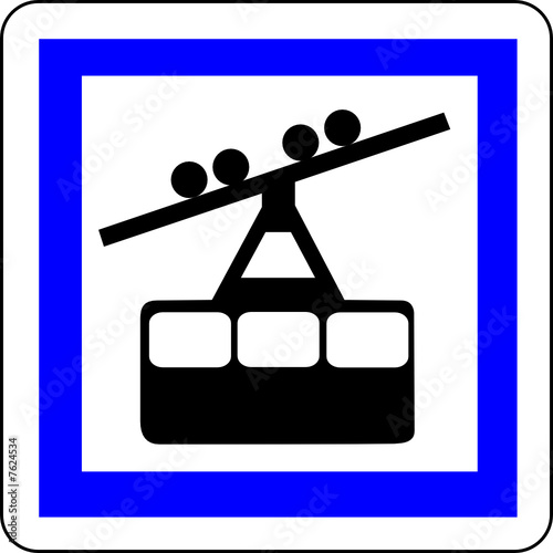 a0112 - Panneau information TELEPHERIQUE