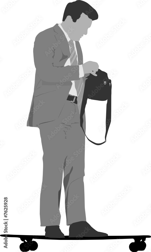 gray scale skateboard commuting vector illustration gray scale skateboard commuting vector illustration