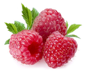 Crédence de cuisine Fruits Framboises rouges fraîches en gros plan  © volff