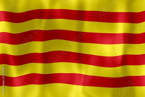 drapeau froissé catalogne catalunya flag