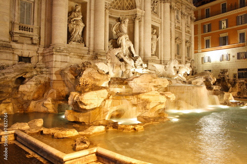 Trevi fountain at night | Rome, Italy