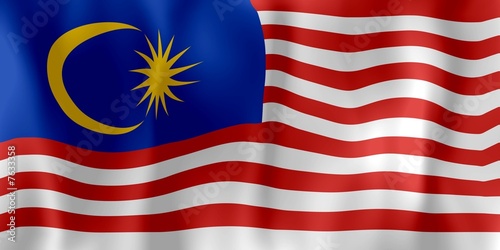 drapeau froissé malaisie malaysia crumpled flag photo