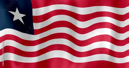 liberia drapeau froissé crumpled flag