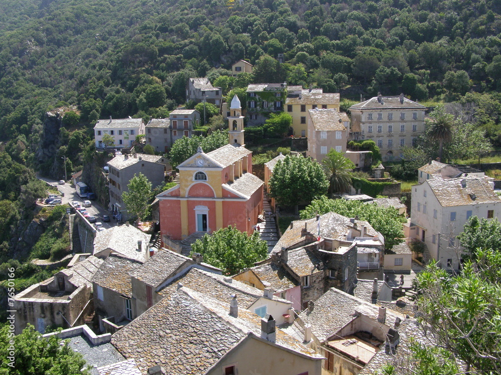 village de Nonza dans le Cap Corse