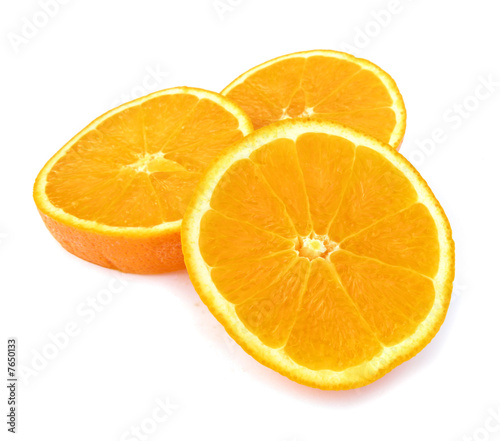 Orange cuts isolated on white background