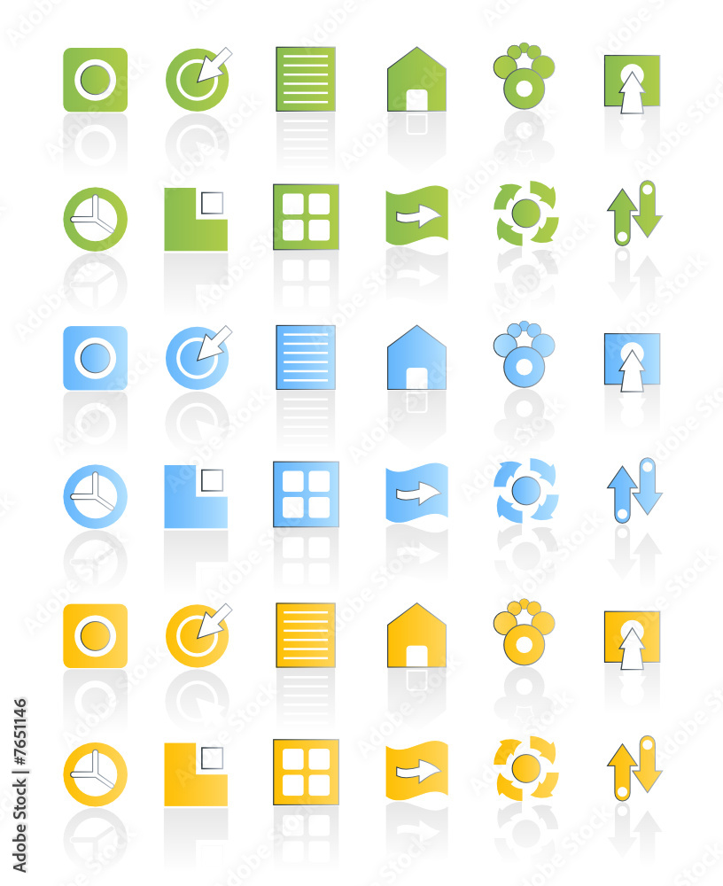 Modern web icon set Modern web icon set