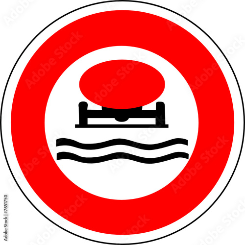 a0163 - Panneau interdit TRANSPORT MATIERES POLLUANTES
