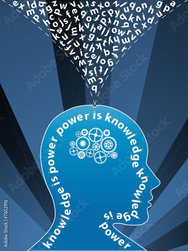 Knowledge creative mind background