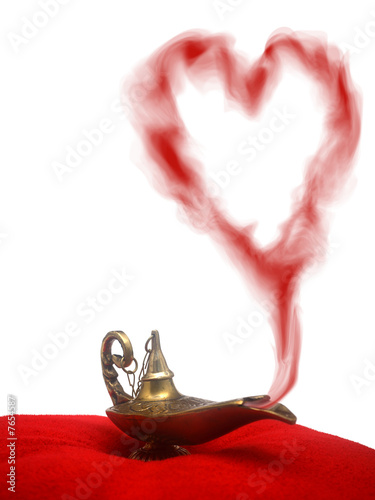 Smoking Genie Lamp