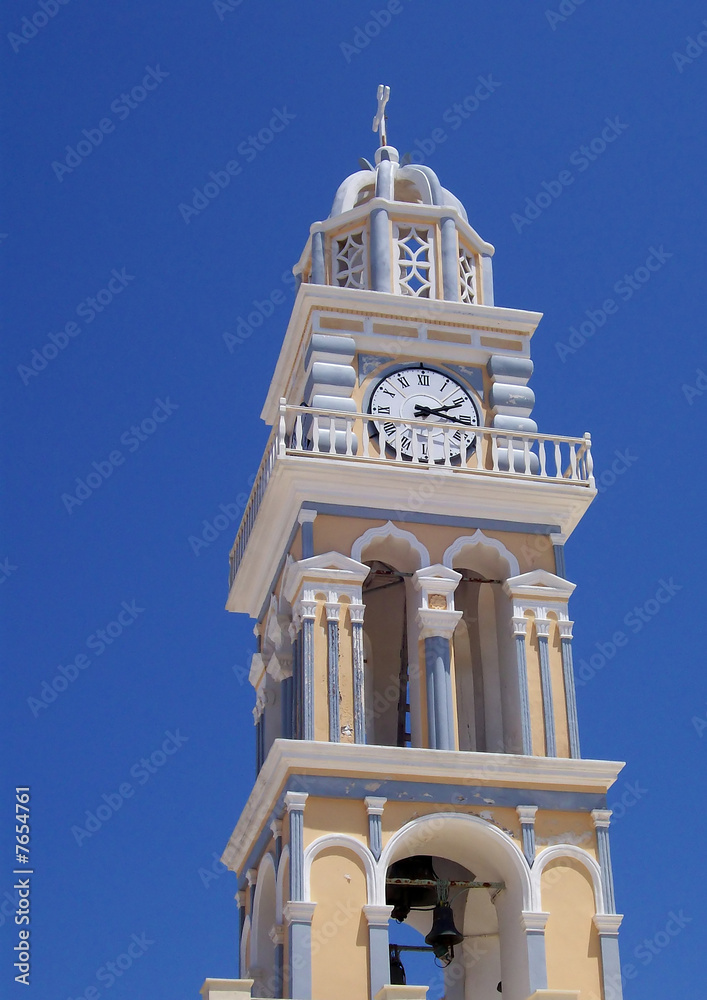 santorini fira clock tower