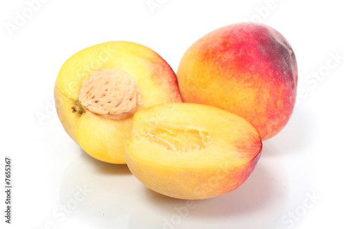 Two fresh peach