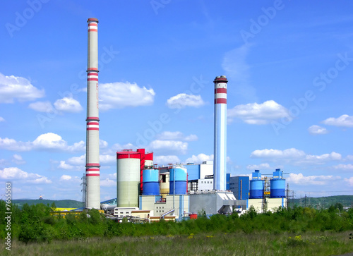 Coal power-plant in north bohemia photo