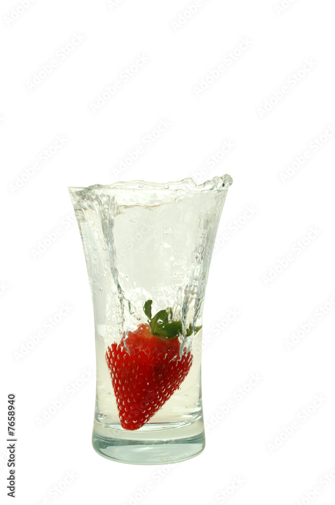 Strawberry in glass Strawberry in glass