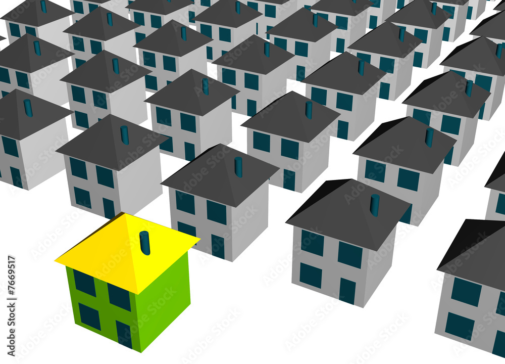 Fototapeta premium The Different Home an odd one out