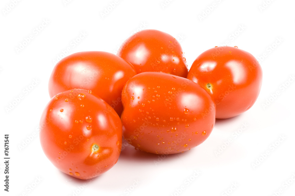 Fresh tomatoes with waterdrops. Fresh tomatoes with waterdrops.