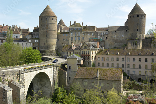Stadtansicht Semur en Auxois