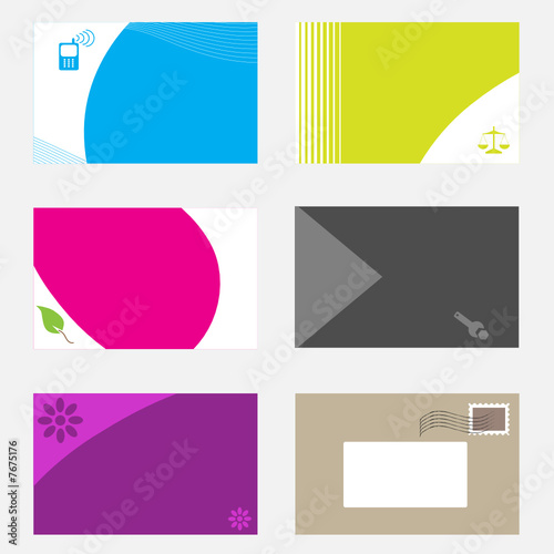 Vector - Set of modern and unique business callings cards