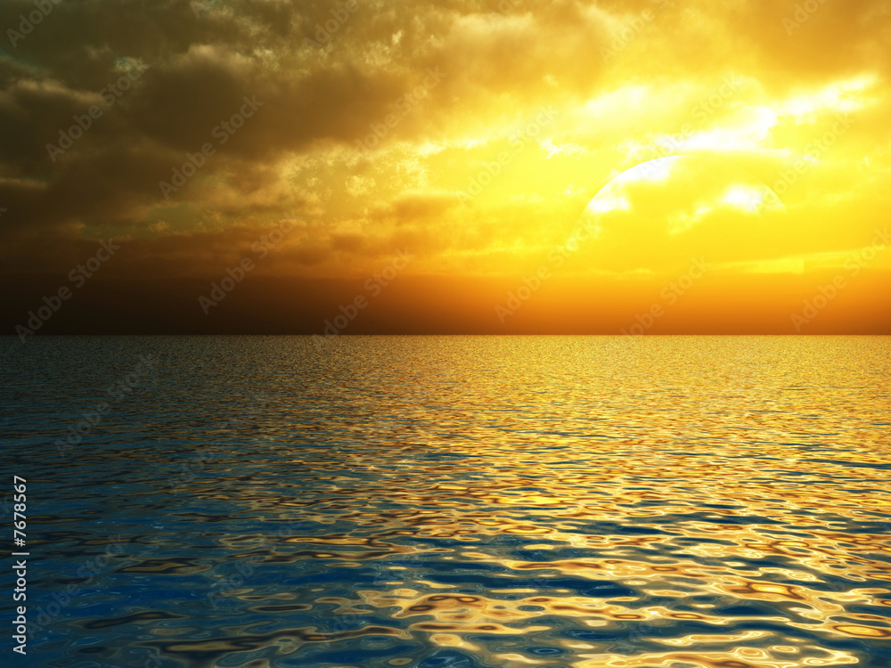 Fototapeta premium Sea sunset