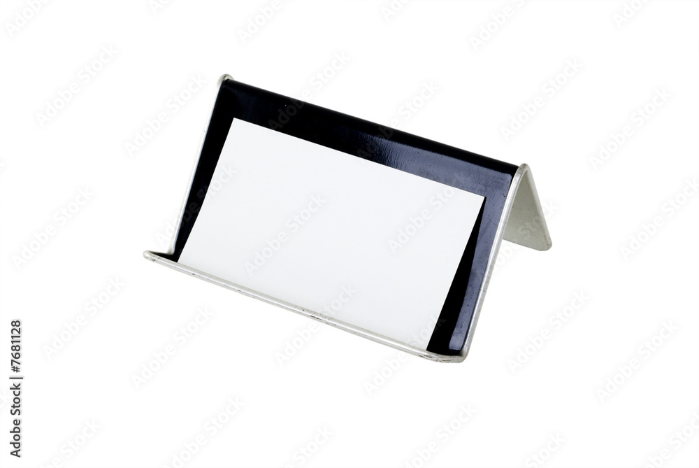 Blank Business Card and Holder Blank Business Card and Holder