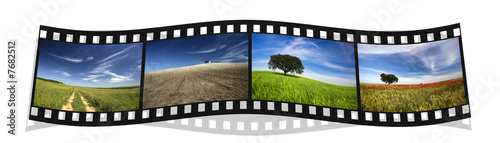 filmstrip with four colorful landscape photography of Portugal © Mario Lopes