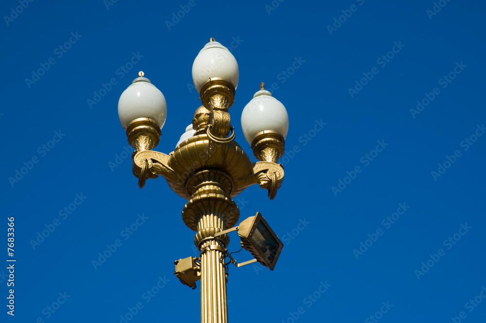 Old street light in Buenos Aires, Argentina.