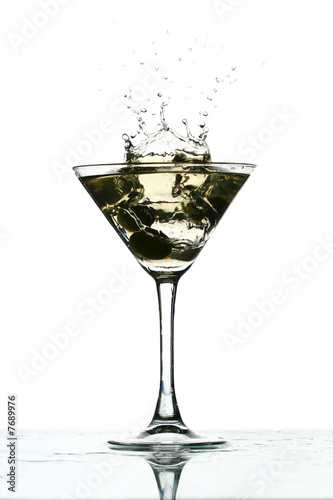 martini glass splash